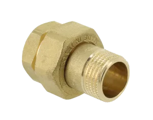 BONFIX Draad mess. 3-del. kopp. 1 1/4" bi. x kopp. 1 1/4" bu