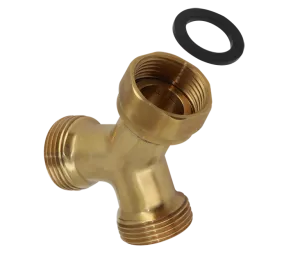 BONFIX Draad mess. Y-stuk 4/4" bu. x 3/4" bi.wartel x 3/4 bu