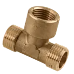 BONFIX Draad messing T-stuk 1/2" bu. x 1/2" bi. x 1/2"