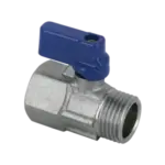 BONFIX Minikogelkraan vertind 1/2" bi. x bu. (blauwe knop)