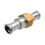 BONFIX M-press RVS-water 3-delige kopp. vlak 22 x 1" x 22 mm