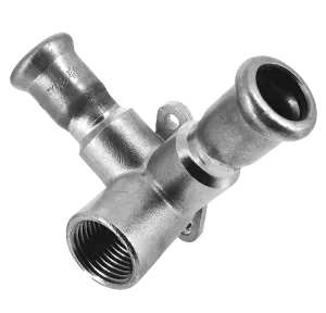 BONFIX M-press RVS-water dubbele muurplaat 1/2" bi. x 15 mm