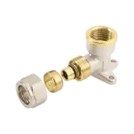 BONFIX Alu-knel Muurplaat 1/2" x binnendraad x 20 mm