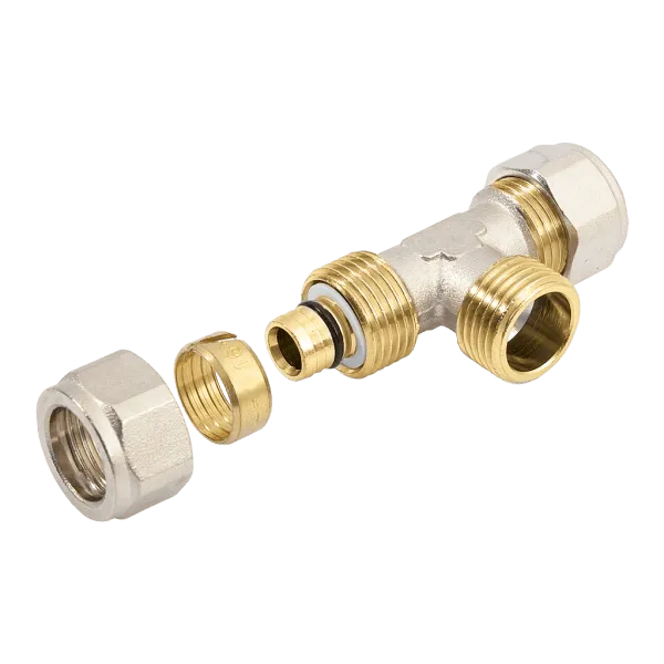 BONFIX Alu-knel T-stuk 32 x 1" buitendraad x 32 mm