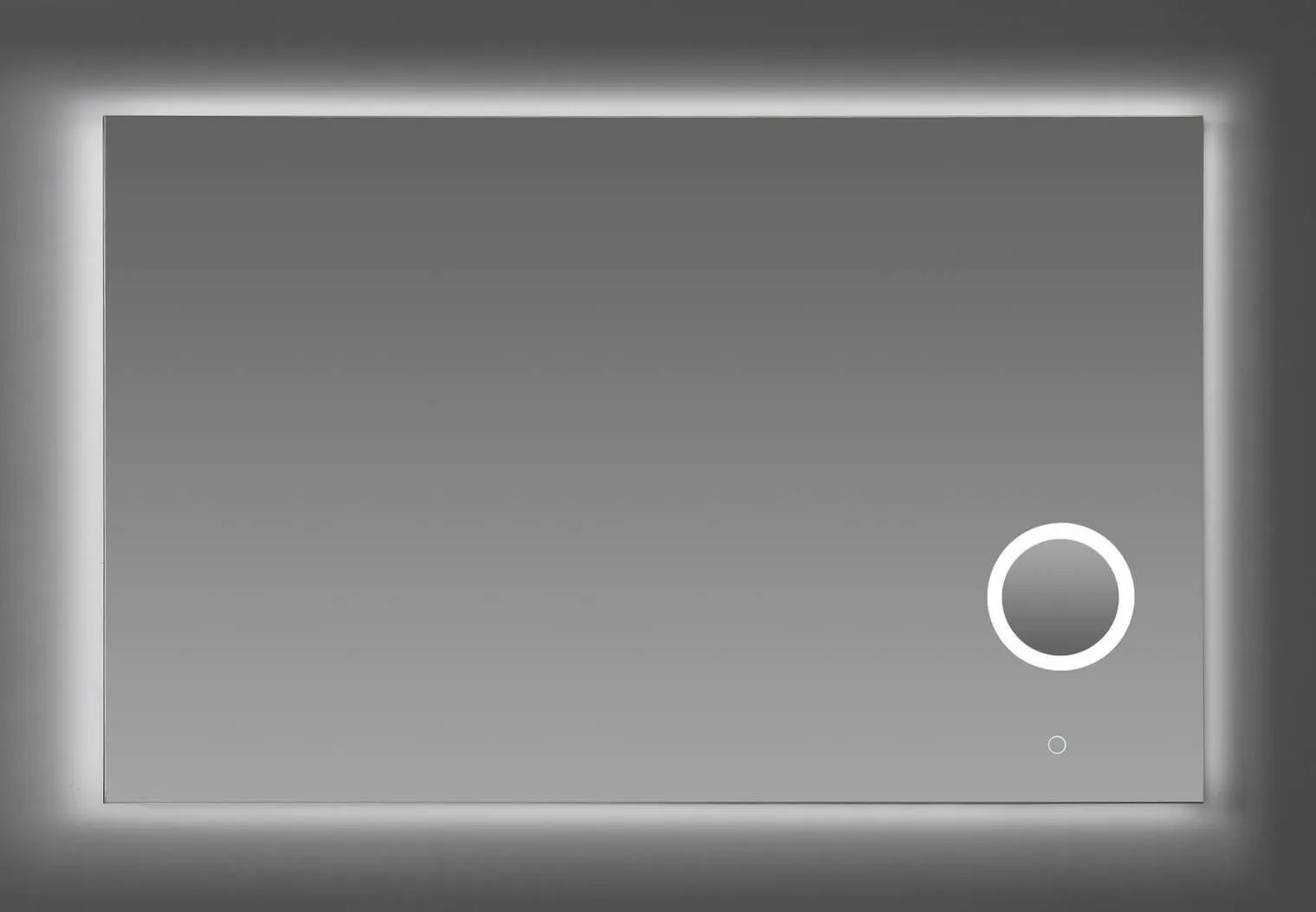 Saniful Rechthoekige badkamerspiegel met led verlichting in 3 kleuren instelbaar & dimbaar Incl. spiegelverwarming en make-up spiegel Rechthoekig 100x70 cm - Image 3