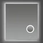 Saniful Rechthoekige badkamerspiegel met led verlichting in 3 kleuren instelbaar & dimbaar Incl. spiegelverwarming en make-up spiegel Rechthoekig 60x80 cm