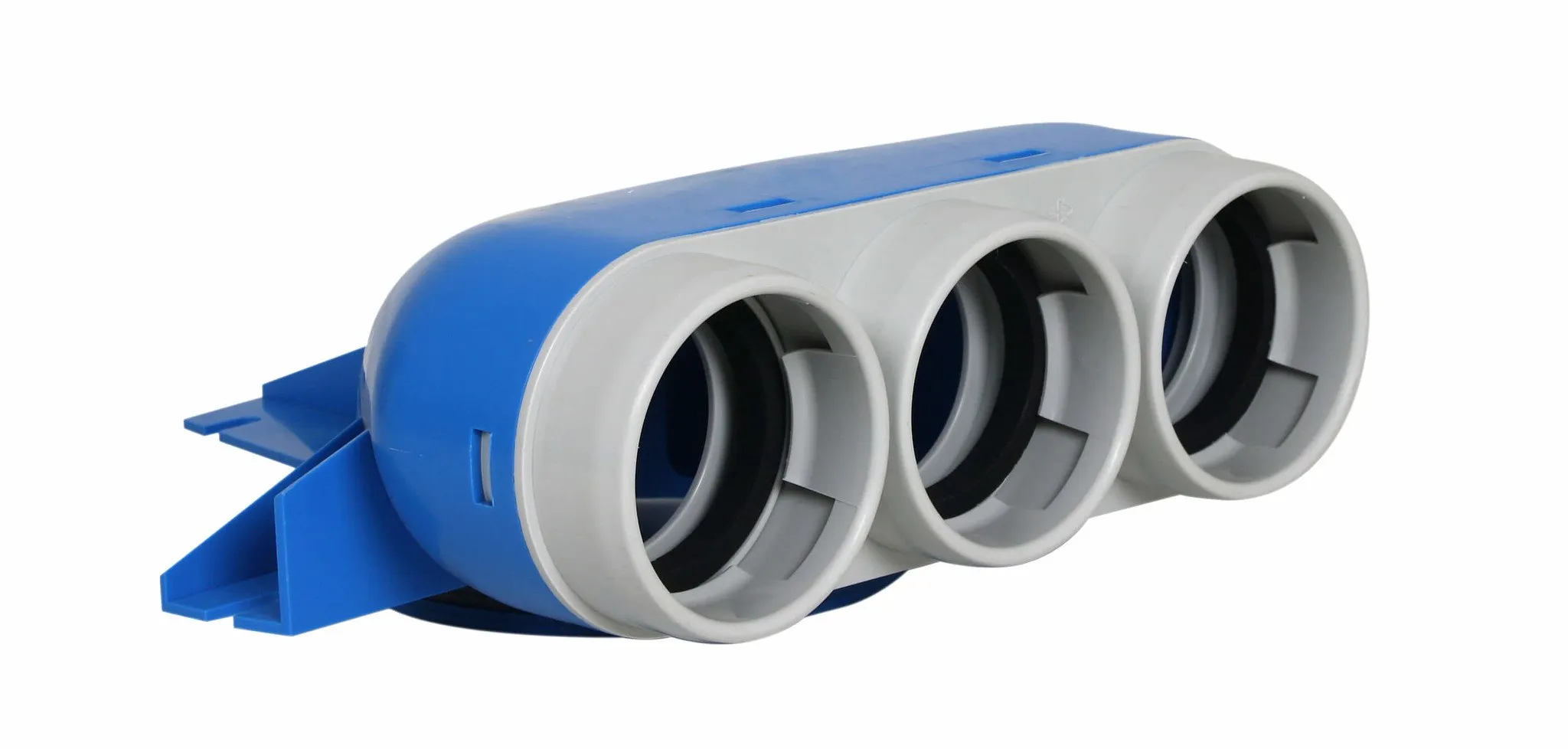 Vent-Axia Uniflexplus ventielcollector 3 x Ø69mm met schuifhuls 250mm en speciedeksel Ø125mm - Kort