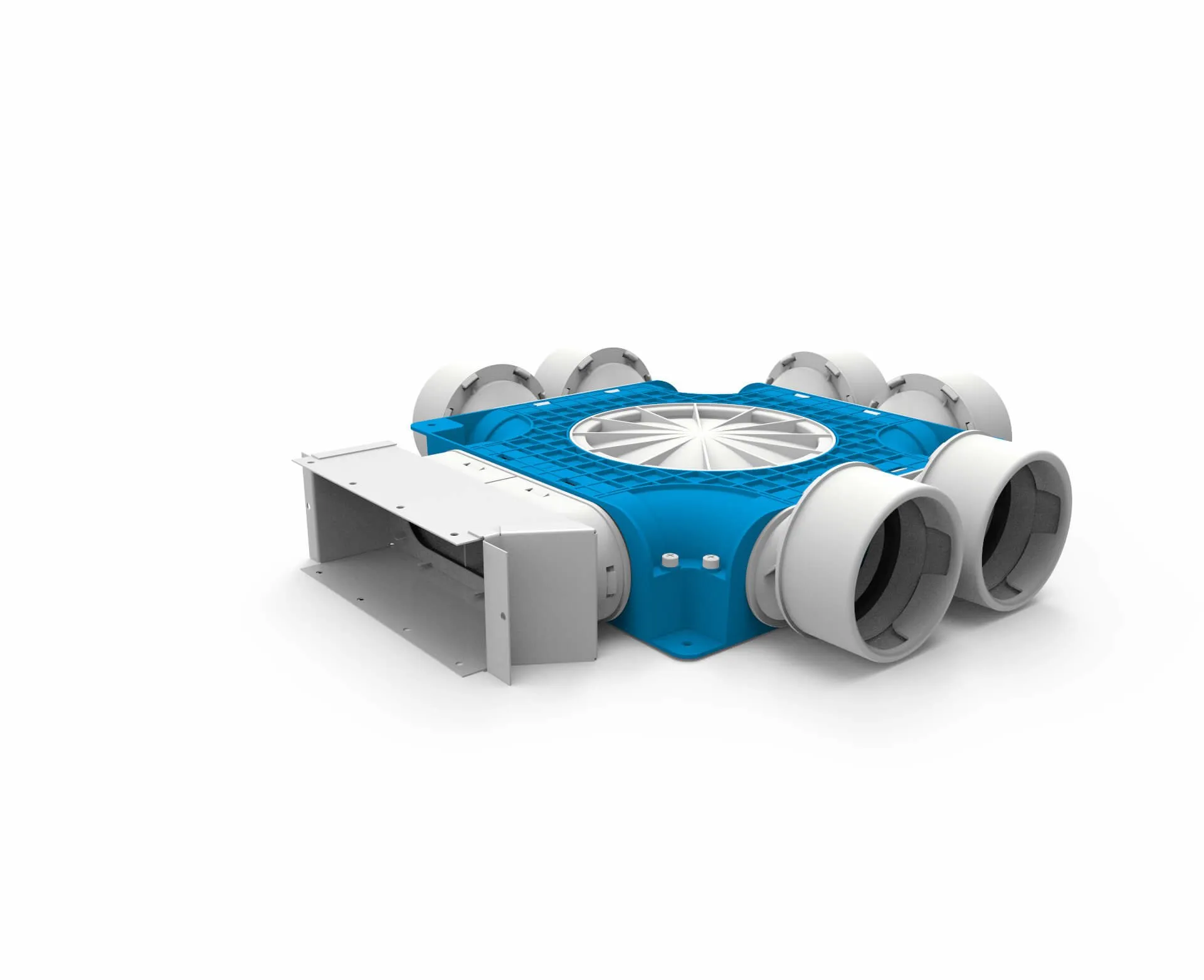 Vent-Axia Uniflexplus ventilatie samengestelde verdeler 6x Ø90mm voor instortkanaal 220x80mm 220x80mm