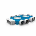 Vent-Axia Uniflexplus ventilatie samengestelde verdeler 10x Ø90mm voor instortkanaal 220x80mm 220x80mm