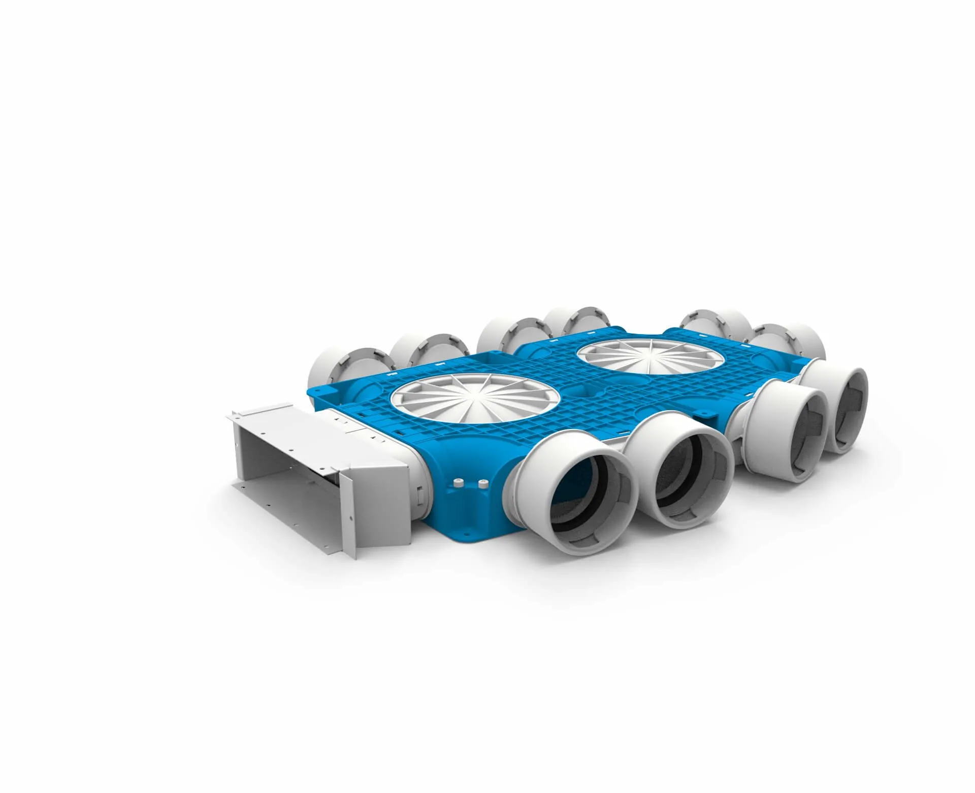Vent-Axia Uniflexplus ventilatie samengestelde verdeler 10x Ø90mm voor instortkanaal 220x80mm 220x80mm