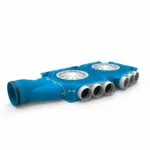 Vent-Axia Uniflexplus ventilatie samengestelde verdeler 15x Ø69mm met horizontale tuit Ø125mm