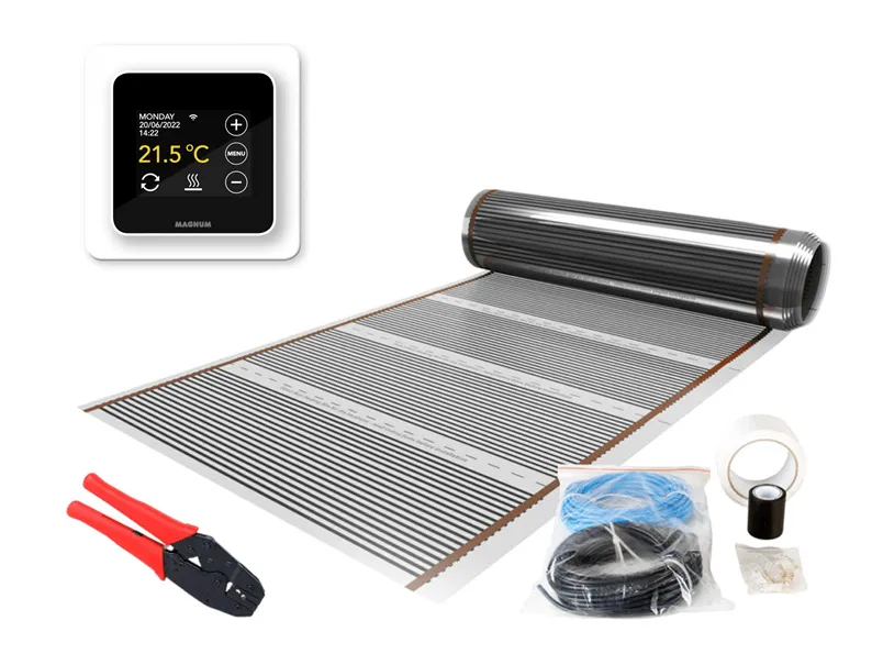 MAGNUM Foil (Folie) set 5 m² - 600 Watt Thermostaat wit