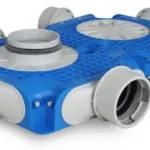 Vent-Axia Uniflexplus ventilatie hoofdverdeelbox 6x Ø90mm met tuit Tuit diameter Ø160mm