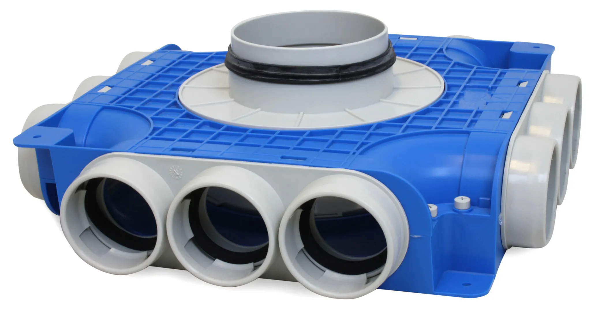 Vent-Axia Uniflexplus ventilatie subverdeelbox 12x Ø69mm met tuit Tuit diameter Ø125mm