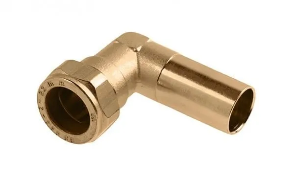 Bonfix messing inschuifkniekoppeling 22mm knel