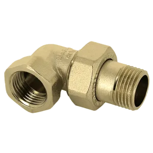 BONFIX Draad messing 3-del. kniekopp. 1" bi. x kopp. 1" bu.