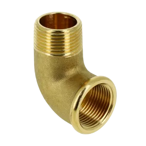 BONFIX Draad messing knie 3/8" bi.dr. x 3/8" bu.dr. conisch