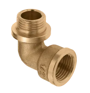 BONFIX Draad messing kniekoppeling 1/4" bi.dr. x 1/4" bu.dr.
