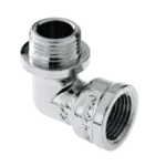 BONFIX Draad verchroomde kniekopp. 3/8" bi.dr. x 3/8" bu.dr.