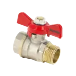 BONFIX Kogelkraan 3/4" bi.dr. x 3/4" bu.dr.+vlindergr. PN25