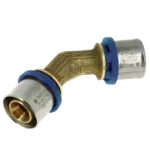 BONFIX Alu-pers bocht 45° 26 x 26