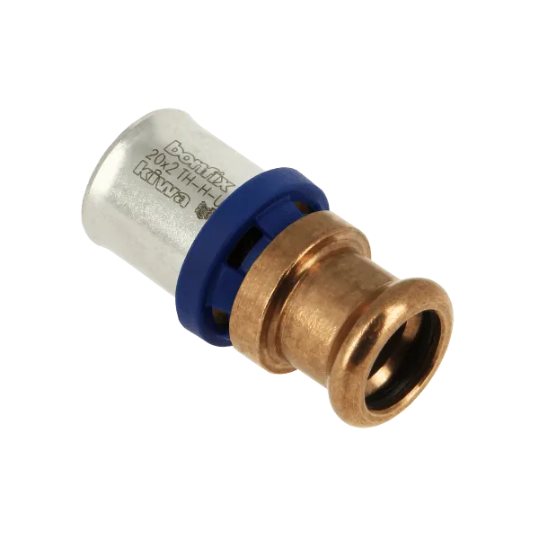 BONFIX Alu-pers Rechte koppeling 20 x 15 M-Press