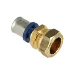 BONFIX Alu-pers Rechte koppeling 20 mm x 22 mm knel