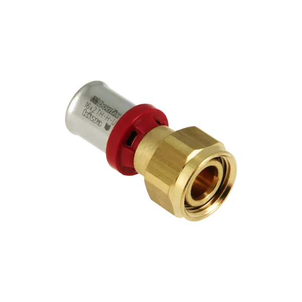 BONFIX Alu-pers 2-del kop. euroconus moer messing ½" x 16 mm