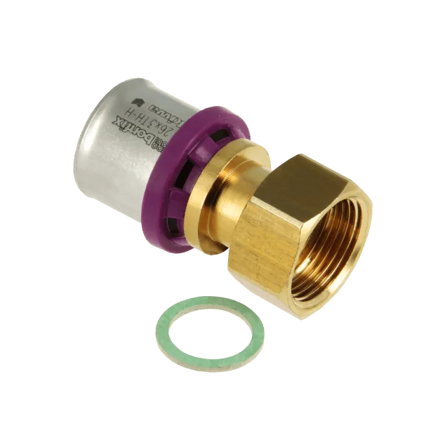 BONFIX Alu-pers 2-delige Koppeling met losse moer ¾" x 26 mm