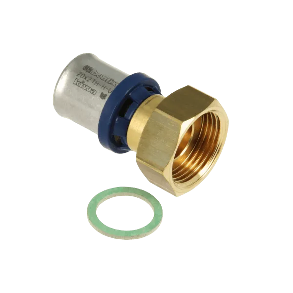 BONFIX Alu-pers 2-delige Koppeling met losse moer ¾" x 20 mm