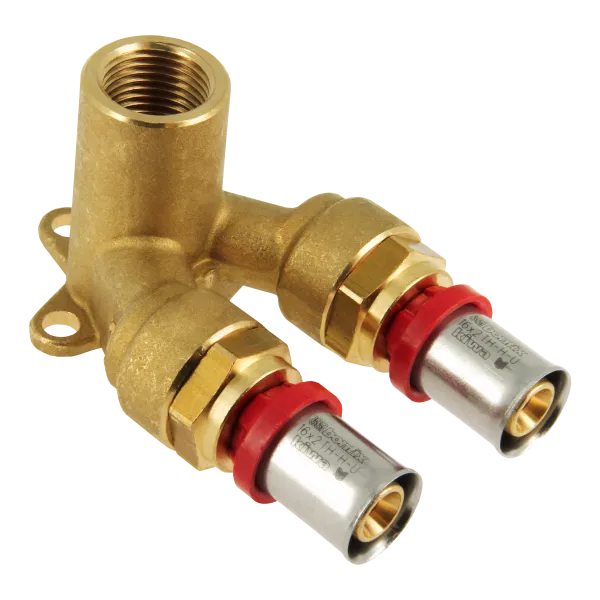 BONFIX Alu-pers 2001405 Muurplaat dubbel 16 x ½" bi x 16 mm