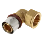 BONFIX Alu-pers 2001160 Knie 1" binnendraad x 32 mm