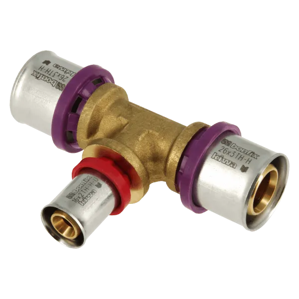 BONFIX Alu-pers 2000866 Verloop T-stuk 26 x 16 x 26 mm