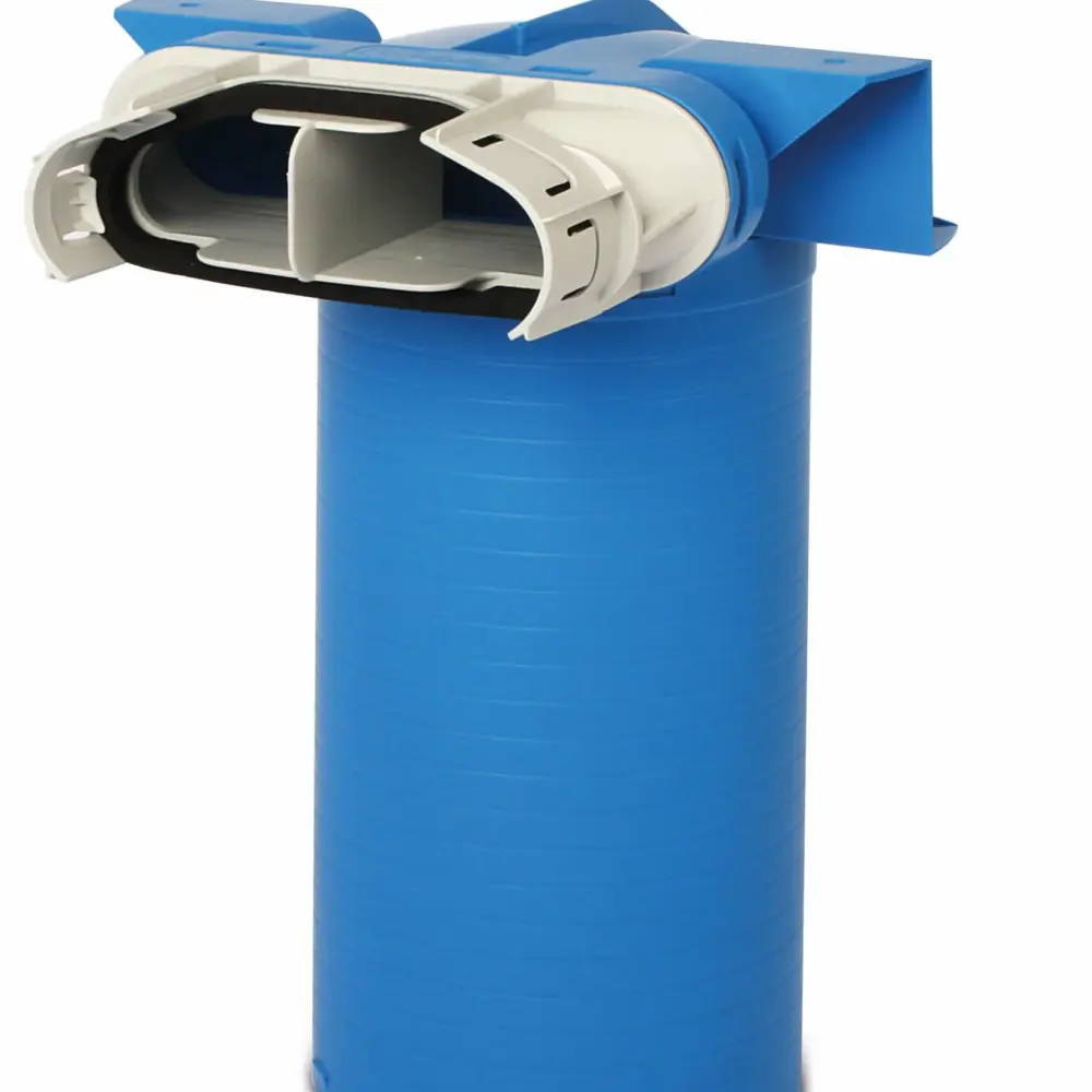 Vent-Axia Uniflexplus ventielcollector vlak 132x52 Ø125 H=250 90°