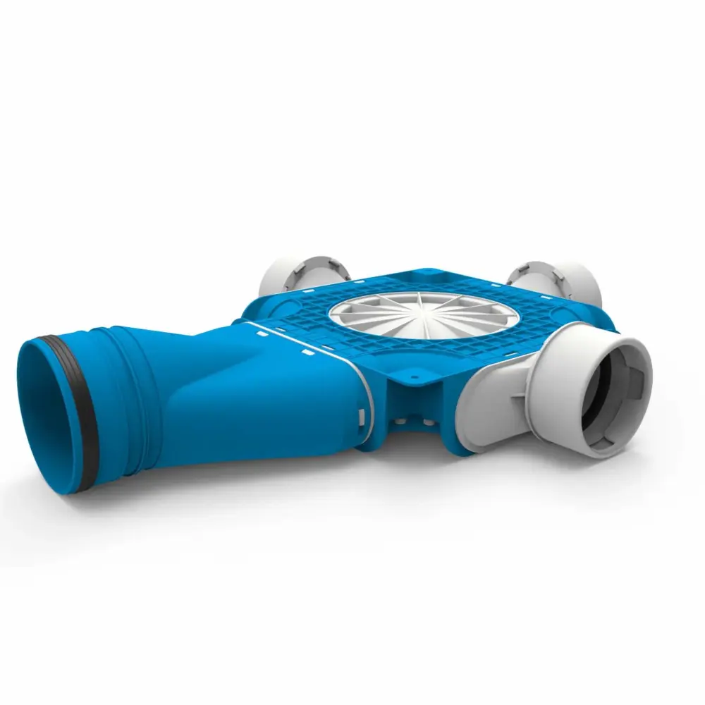 1765005935786-577a508c-9ba9-4863-b82d-5c8fba3ebb37 Vent-Axia Uniflexplus ventilatie samengestelde verdeler 3x Ø90mm met horizontale tuit Ø125mm
