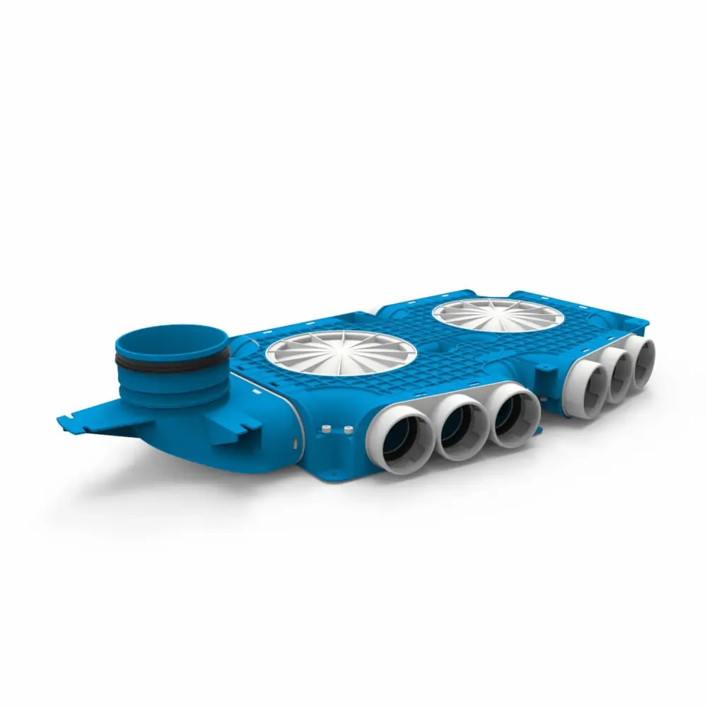 1765005936982-b3d96187-6b0a-4048-b93d-ddd059caafd3 Vent-Axia Uniflexplus ventilatie samengestelde verdeler 15x Ø69mm met verticale tuit Ø125mm