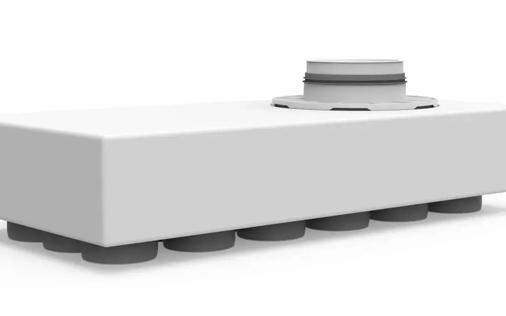 Vent-Axia Uniflexplus ventilatie hoofdverdeelbox 18x Ø69mm met tuit Tuit diameter Ø180mm