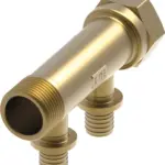 TECEflex sanitairverdeler standaard messing 3 groepen, 16 mm x 3/4" binnendraad