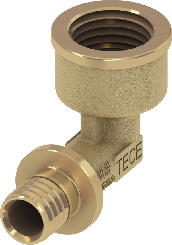 TECEflex schroefbus haaks silicium brons 40 mm x Rp 1 1/2"