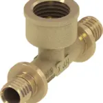 TECEflex T-stuk binnendraad standaard messing 32 mm x Rp 1" x 32 mm