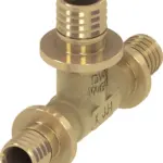 TECEflex T-stuk verlopend standaard messing 50 mm x 32 mm x 50 mm