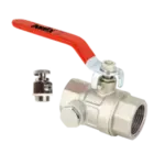 BONFIX Kogelkraan 2" bi.dr. x 2" bi.dr. maf + rode hendel