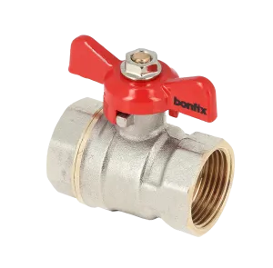 BONFIX Kogelkraan 3/4" bi.dr. x 3/4" bi.dr.+vlindergr. PN25