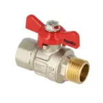 BONFIX Kogelkraan 1/4" bi.dr. x 1/4" bu.dr. +vlindergreep