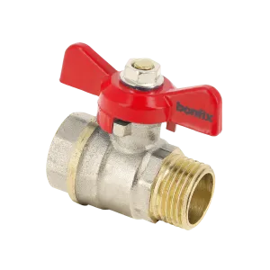 BONFIX Kogelkraan 3/4" bi.dr. x 3/4" bu.dr.+vlindergr. PN25