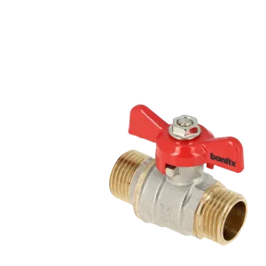 BONFIX Kogelkraan 3/4" bu.dr. x 3/4" bu.dr. +vlindergreep