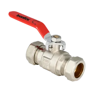 BONFIX Kogelkraan 2 x 22 mm knel met rode hendel