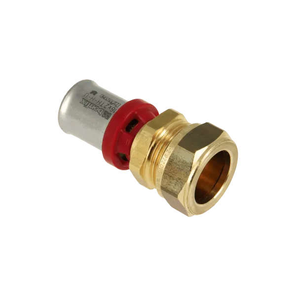 BONFIX Alu-pers Rechte koppeling 16 mm x 12 mm knel