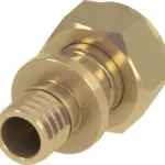 TECEflex draadfitting silicium brons met vlakke dichting en losse wartel 25 mm x 1"