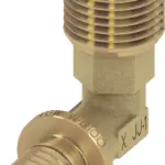 TECEflex puntstuk haaks standaard messing 16 mm x R 1/2"